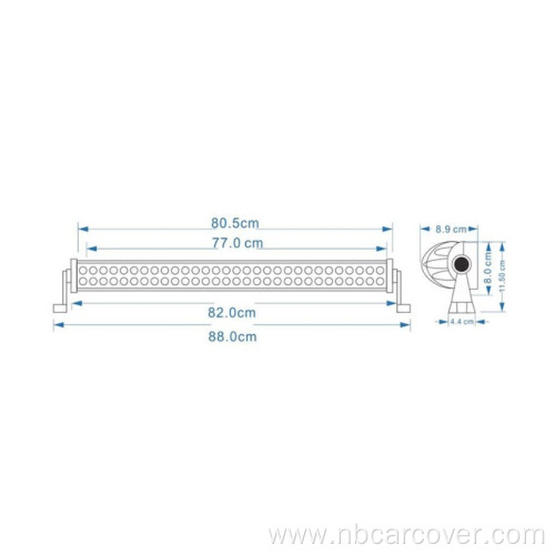 led light bar car for offroad auto rampe